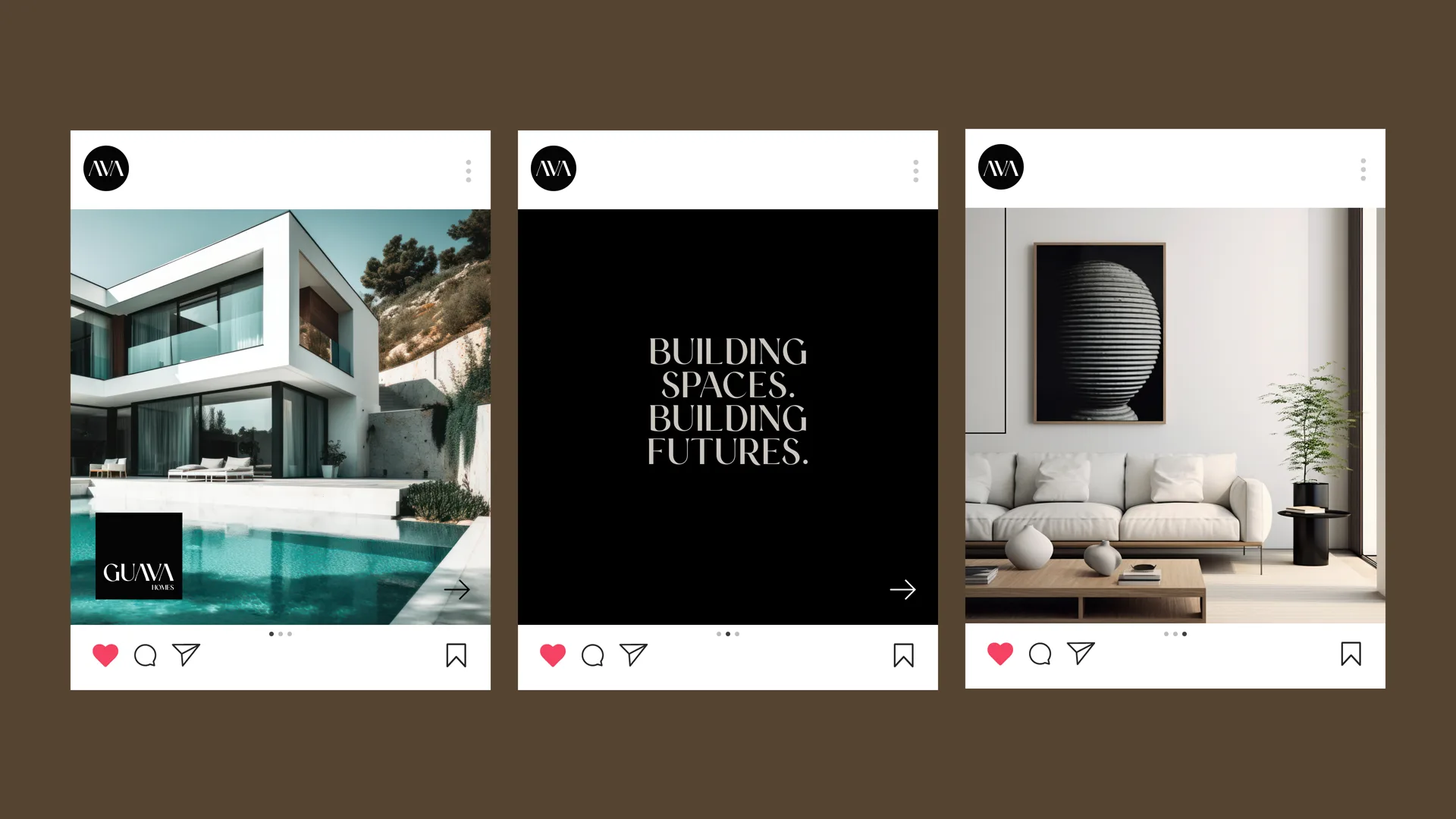 Guava Homes Instagram social media post designs